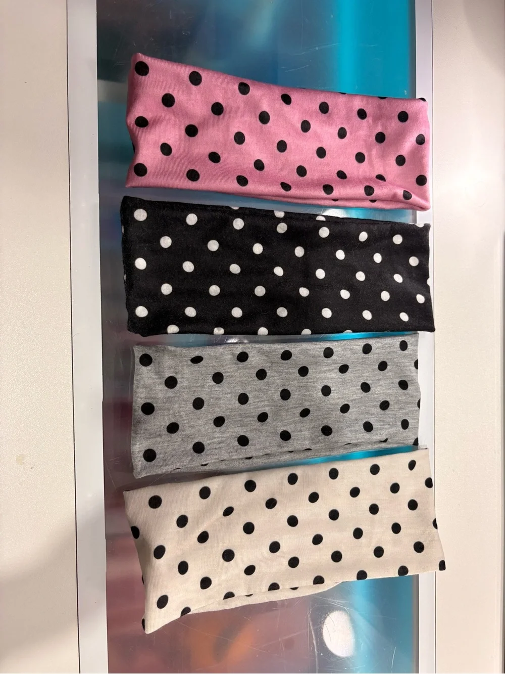 polka dot headband set
